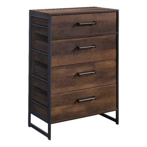 SAUDER  Briarbrook Engineered Wood/metal 4-Drawer Chest In Barrel Oak