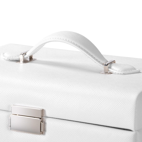 Boîtes à bijoux multicouches, organisateur de bijoux en similicuir étui cadeau vintage pour bagues boucles d'oreilles colliers stockage