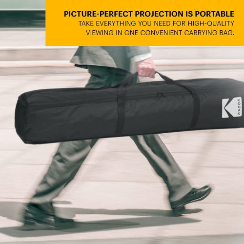 Kodak 120" Portable Projector Screen with Stand and Carry Case
