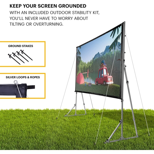 Kodak 120" Portable Projector Screen with Stand and Carry Case