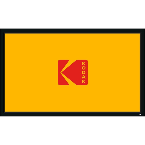 Kodak 120" Projector Screen with Black Velvet Fixed Frame & Mount Kit
