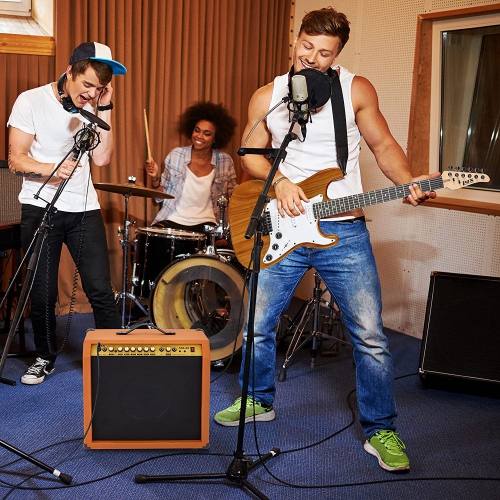 Amplificateur de guitare électrique de 60 W avec haut-parleur intégré de LyxPro - acajou