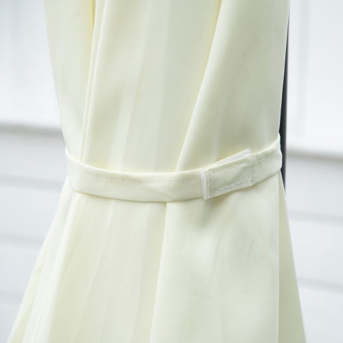 Outsunny 8.5FT Offset Patio Umbrella with 360° Rotation, Outdoor Cantilever Roma Parasol Hanging Sun Shade Canopy Shelter with Cross Base, Beige