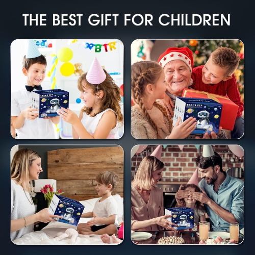Remote Control Robot Toy for Kids, 2.4GHz with Music & LED Eyes, RC Toy for Boys/Girls, Perfect for 3-12 Year Olds, Christmas, Birthday & Festival
