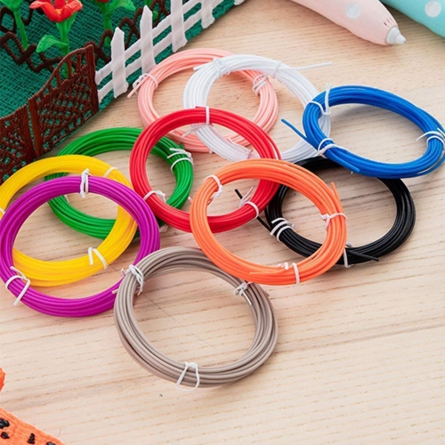 Charges de filament pour stylos 3D et imprimantes 3D Filament PLA 1.75mm, 12 couleurs Diamètre de haute précision Pas de filament de bouchon sans
