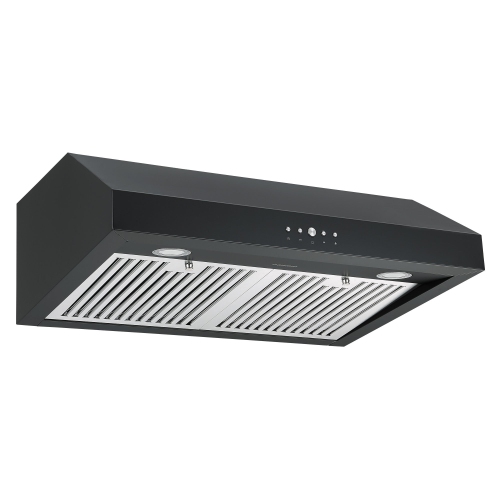 Ancona 30" Ducted Under Cabinet Range Hood in Black