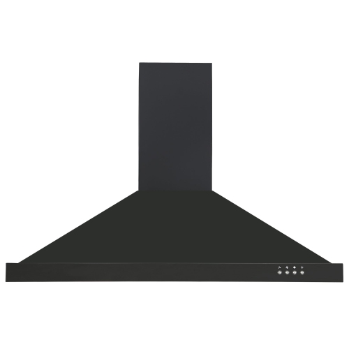 Ancona 36" 450 CFM Convertible Wall Mount Range Hood in Black Stainless Steel