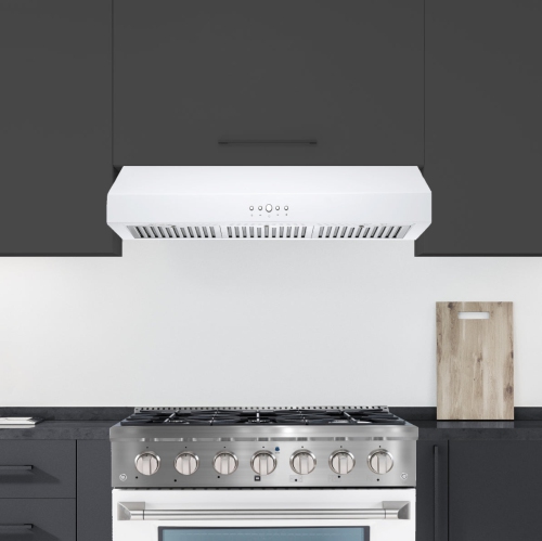 Ancona 36" 440 CFM Ducted Under Cabinet Range Hood in White