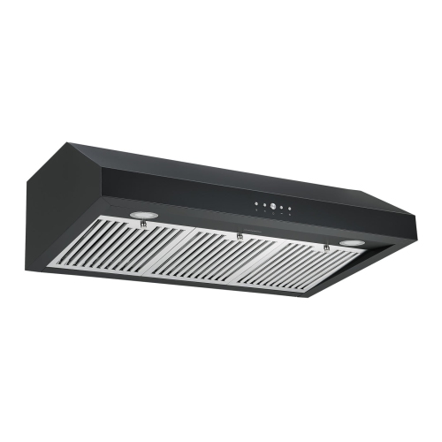 Ancona 36" 440 CFM Ducted Under Cabinet Range Hood in Black