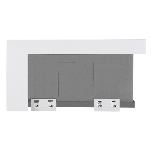 Ancona Undermount 36" Single Bowl Farmhouse Apron Front Kitchen Sink in White and Stainless Steel