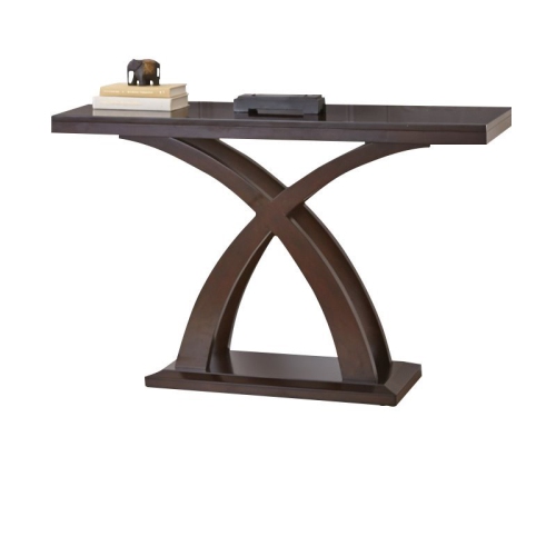 Jocelyn Console Table in Espresso Cherry Wood and Mango Veneers