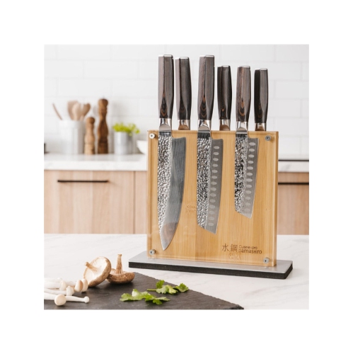 Damashiro® EMPEROR Shi Knife Block 7 Piece