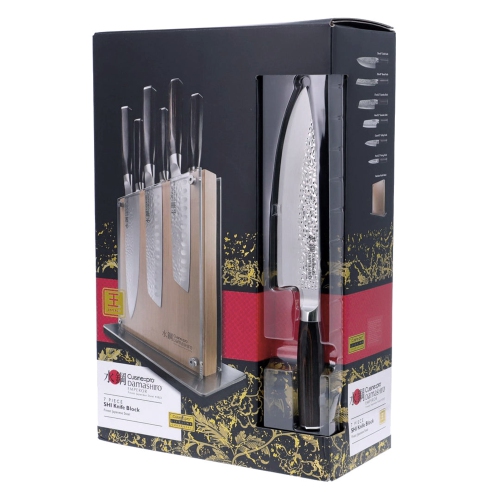 Damashiro® EMPEROR Shi Knife Block 7 Piece