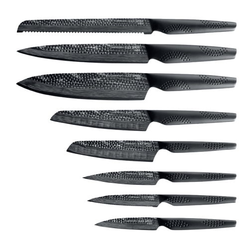 iD3® BLACK SAMURAI™ THE EGG 9-Piece Knife Block