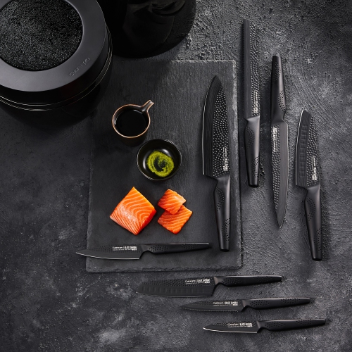 iD3® BLACK SAMURAI™ THE EGG 9-Piece Knife Block