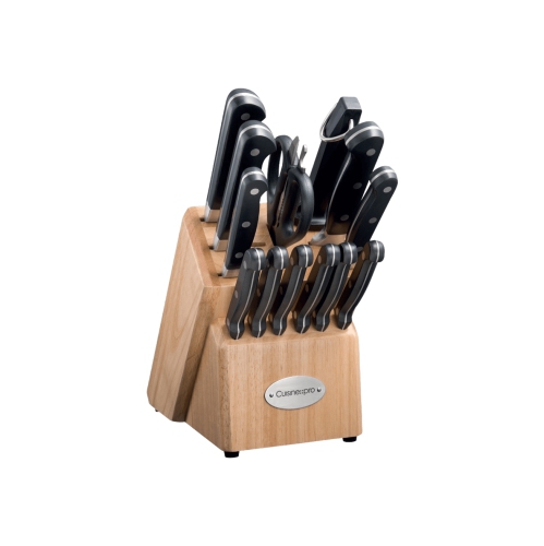 Core Kitchen Dining  14pc Stainless Steel Knife Block Set Black