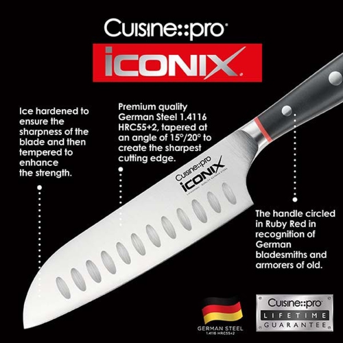 iconiX® 4 Piece Steak Knife Set 12.5cm 5in
