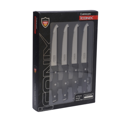 iconiX® 4 Piece Steak Knife Set 12.5cm 5in