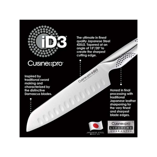 iD3® 3 Piece Santoku Knife Set