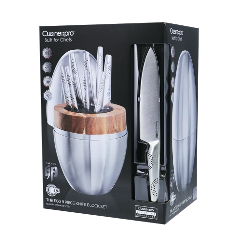 iD3® THE EGG 9-Piece Knife Block