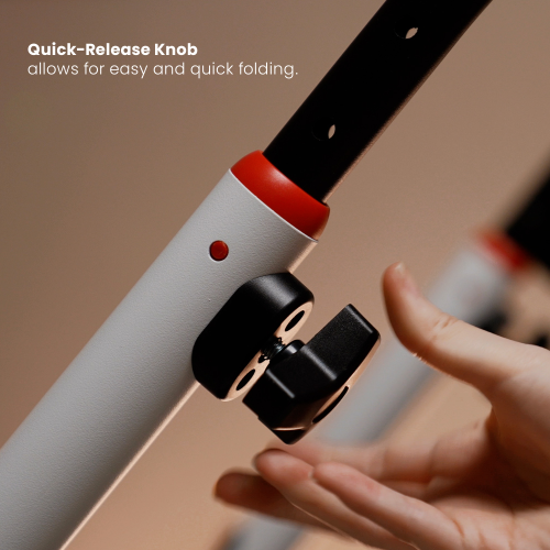 Boost SWS-07 Premium Foldable Height Adjustable Racing Steering Wheel Stand for Gamers - Supports Fanatec, Logitech & Thrustmaster (White)