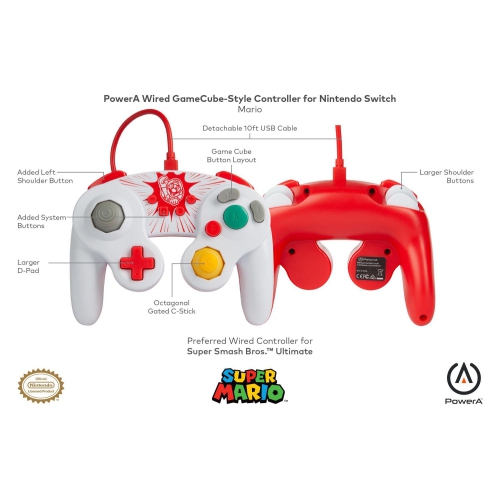 Super Smash Brothers Ultimate Wired Controller - Nintendo Switch