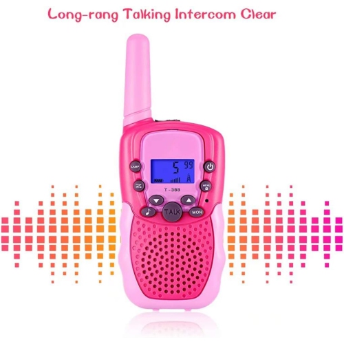 22-Channel 2-Way Walkie Talkies for Kids – Backlit LCD Flashlight, 3-Mile Range, Outdoor Adventure Radios for Girls & Boys