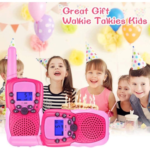 22-Channel 2-Way Walkie Talkies for Kids – Backlit LCD Flashlight, 3-Mile Range, Outdoor Adventure Radios for Girls & Boys