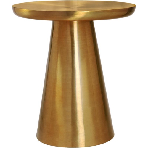 MERIDIAN FURNITURE  Martini Brushed Metal End Table In Gold