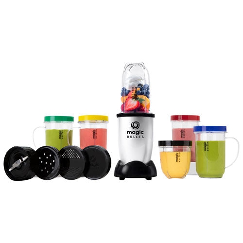 Refurbished - Magic Bullet 0.5L 250-Watt Stand Blender with Blending Cups Silver