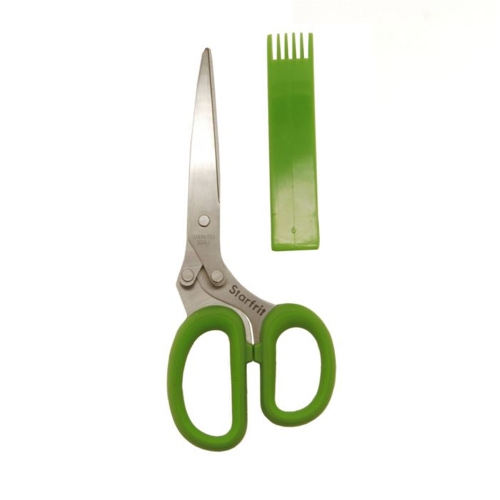 STARFRIT  - Stainless Steel 5-Blade Herb Scissors In Green Herb Scissors