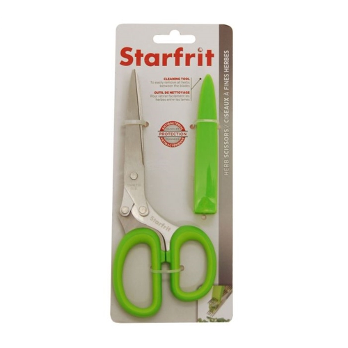 Starfrit - Ciseaux à Fine Herbes à 5 Lames en Acier Inoxydable, Vert