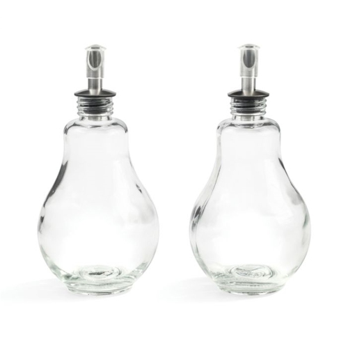 Gourmet - Set of 2 Bottles for Oil and Vinegar, 280ml Capacity, Made of Glass