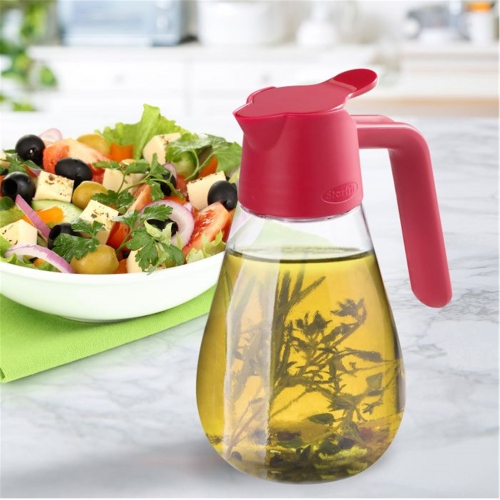 Starfrit - Verseur à Sirop Anti-Goutte, Capacité de 600ml, Rouge