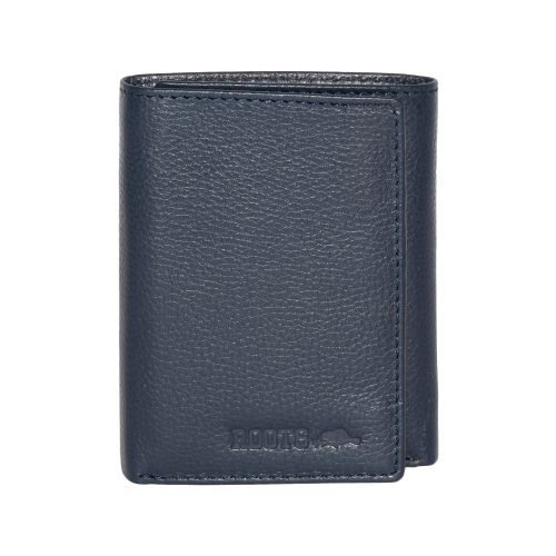 ROOTS  Roos Men's Leather Trifold Wallet In Multicolor