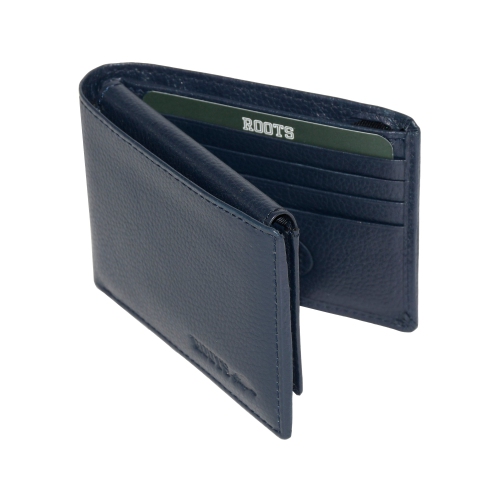 ROOTS Leather Slimfold Wallet with Removable ID