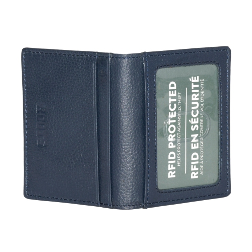 ROOTS Leather Slimfold Wallet with Removable ID