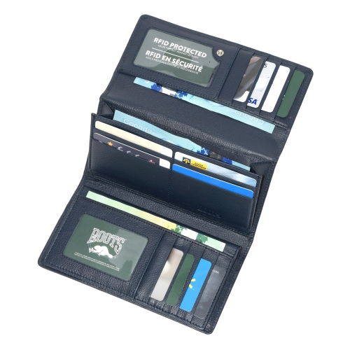 ROOTS Ladies' Large Clutch w/ Removable Checkbook