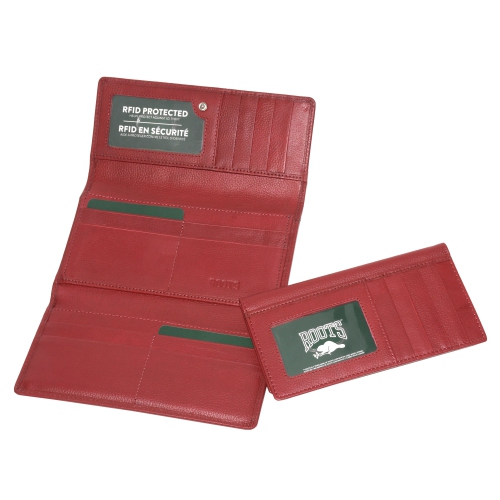 ROOTS Ladies' Large Clutch w/ Removable Checkbook