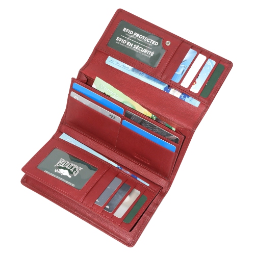 ROOTS Ladies' Large Clutch w/ Removable Checkbook