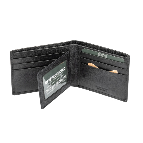 ROOTS Men's Slimfold Wallet with Removable ID