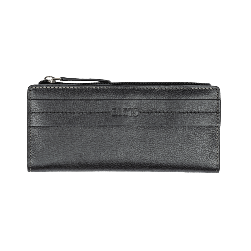 ROOTS Ladies' Slim Clutch with Top Zipper