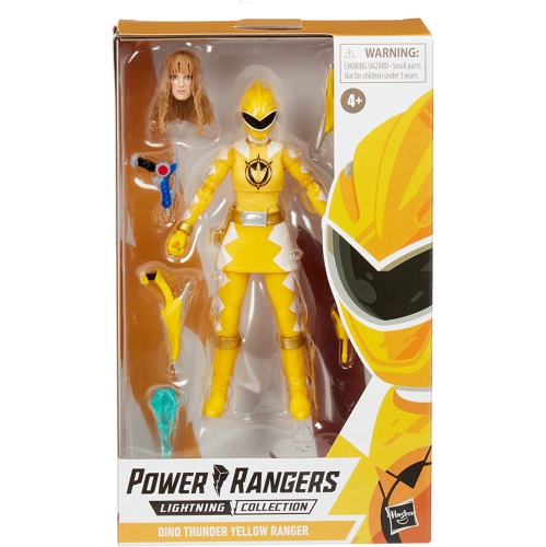 POWER RANGERS  Lightning Collection 6 Inch Action Figure Wave 12 - Dino Thunder Ranger In Yellow