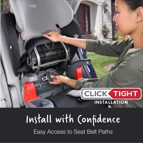 Britax Grow With You ClickTight Harness-2-Booster Car Seat - Black Contour