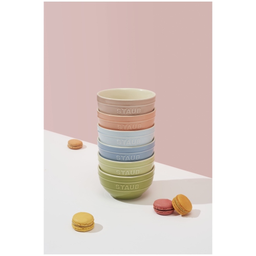 STAUB Ceramique 12 cm / 6 Piece Ceramic Bowl Set In Macaron Colours, Mixed Colours