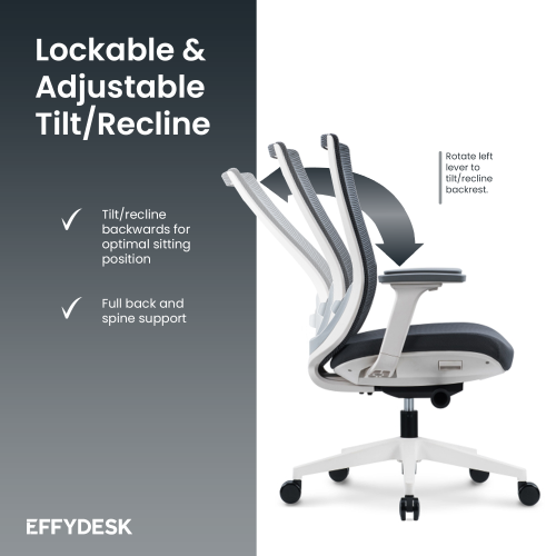 Fauteuil de bureau ergonomique robuste avec accoudoirs 4&nbsp;deniers de TaskChair
