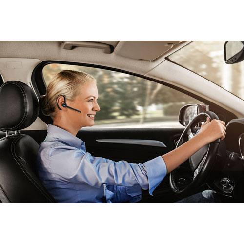 Casque d'écoute mono sans fil Bluetooth M300-XT SE de BlueParrott avec microphone à suppression du bruit à 80 % et serre-tête léger