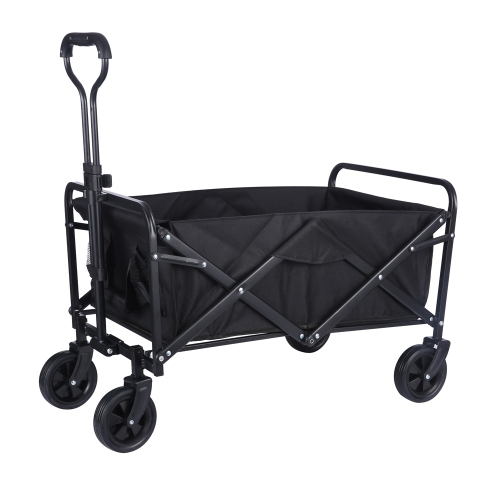 axGear Chariot de poignée réglable de roue universelle de chariot pliable extérieur pliable