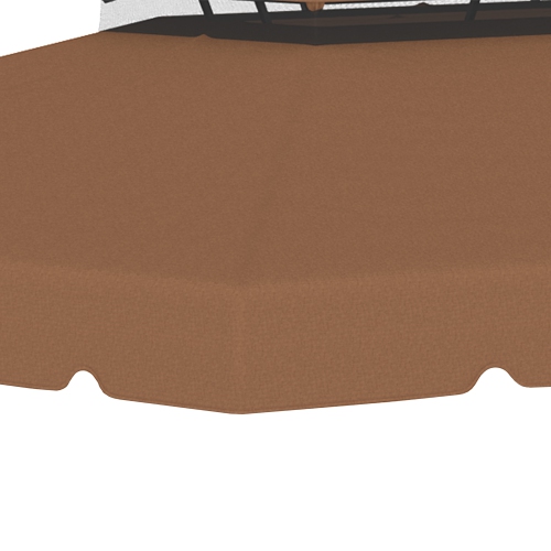 Outsunny 12.8' x 9.5' Gazebo Replacement Canopy, Gazebo Top Cover with Double Vented Roof for Garden Patio Outdoor, Coffee