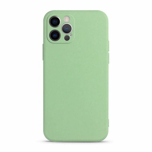 Ultra Thin Solid Matte Silicon TPU Soft Phone Case Camera Protective Back Cover for Apple iPhone 11 Pro Max -Green